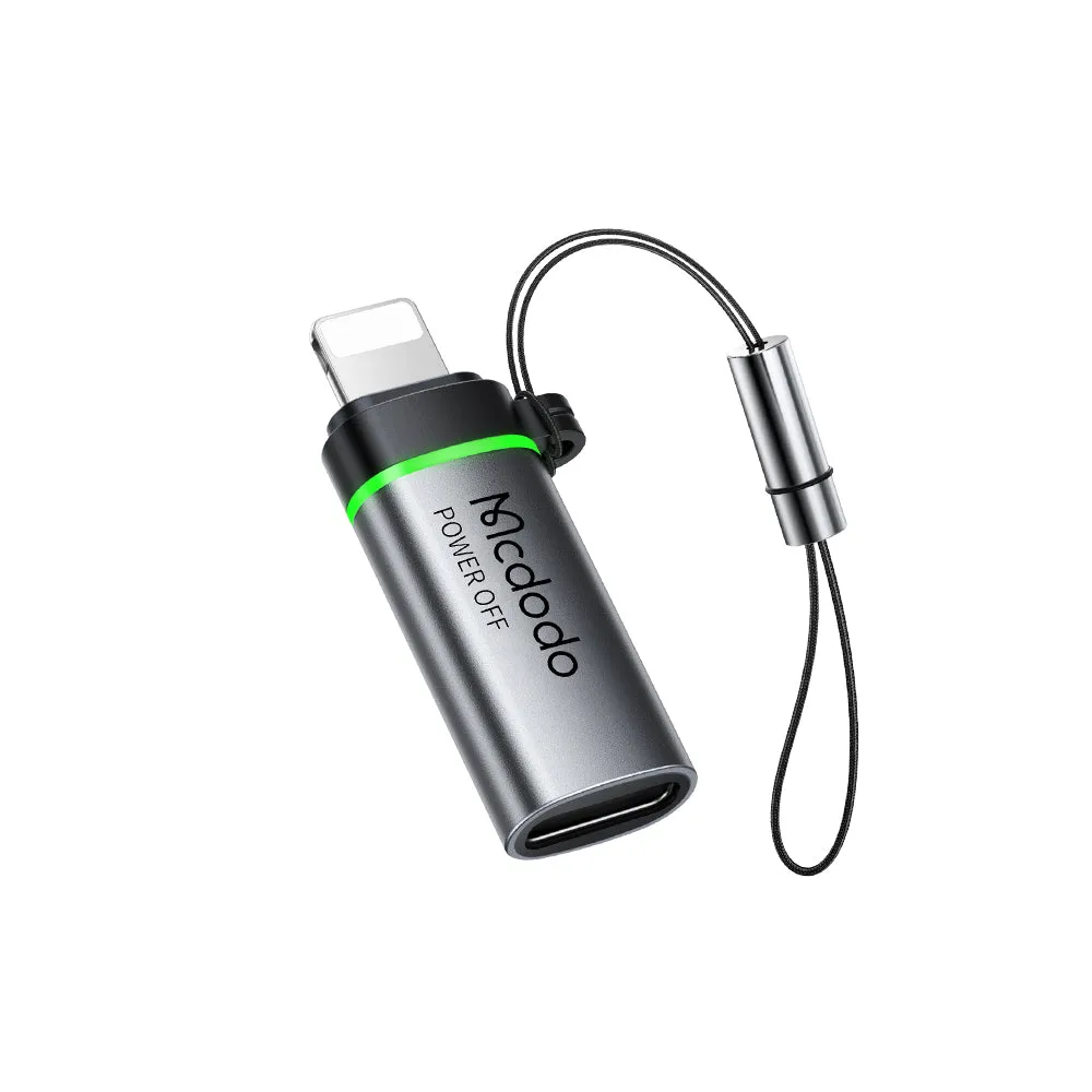 Adattatore Dati e Ricarica USB-C - Lightning McDodo OT-2590 Power Off, Nero - immagine 1