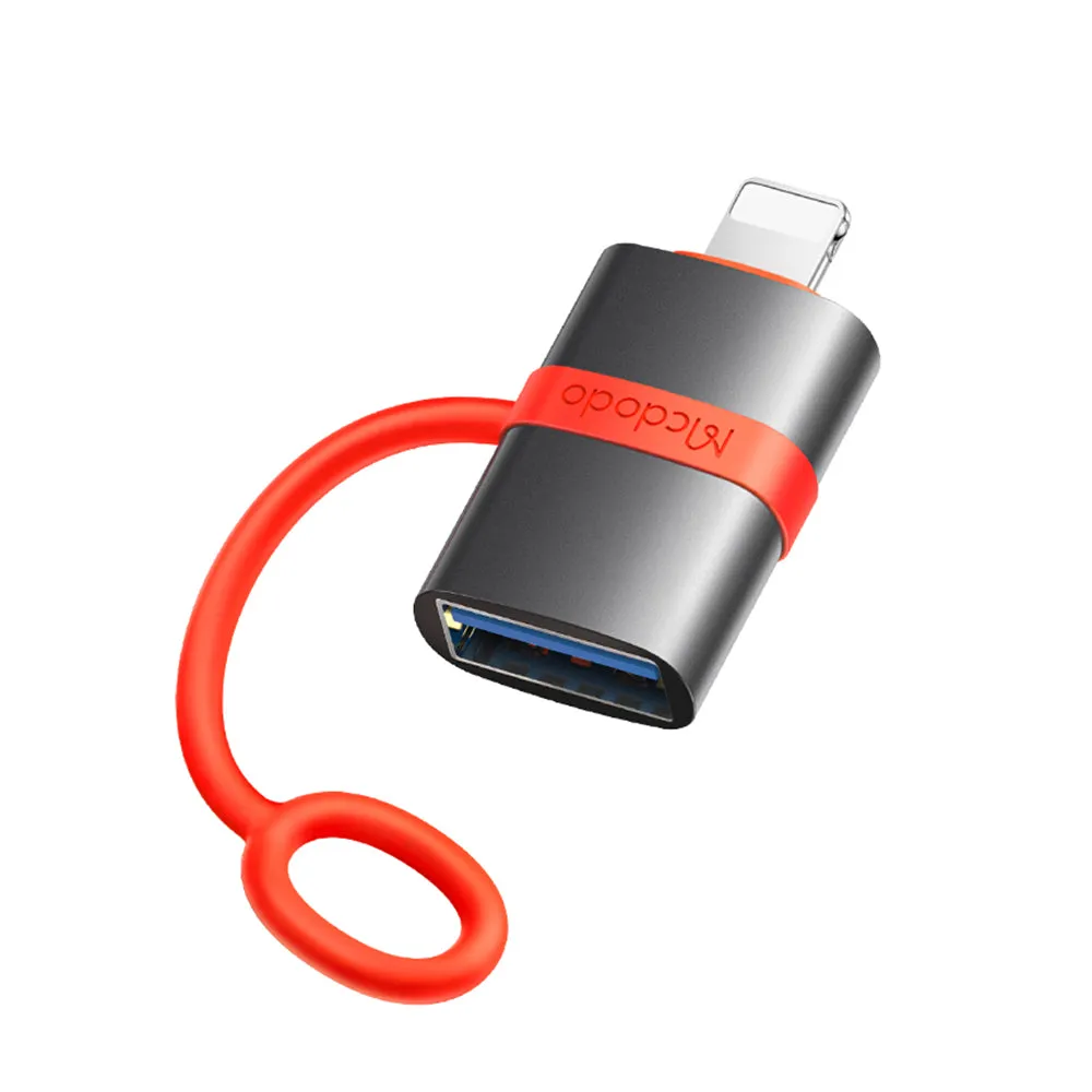 Adattatore OTG Lightning - USB-A McDodo OT-2600, Grigio - immagine 1