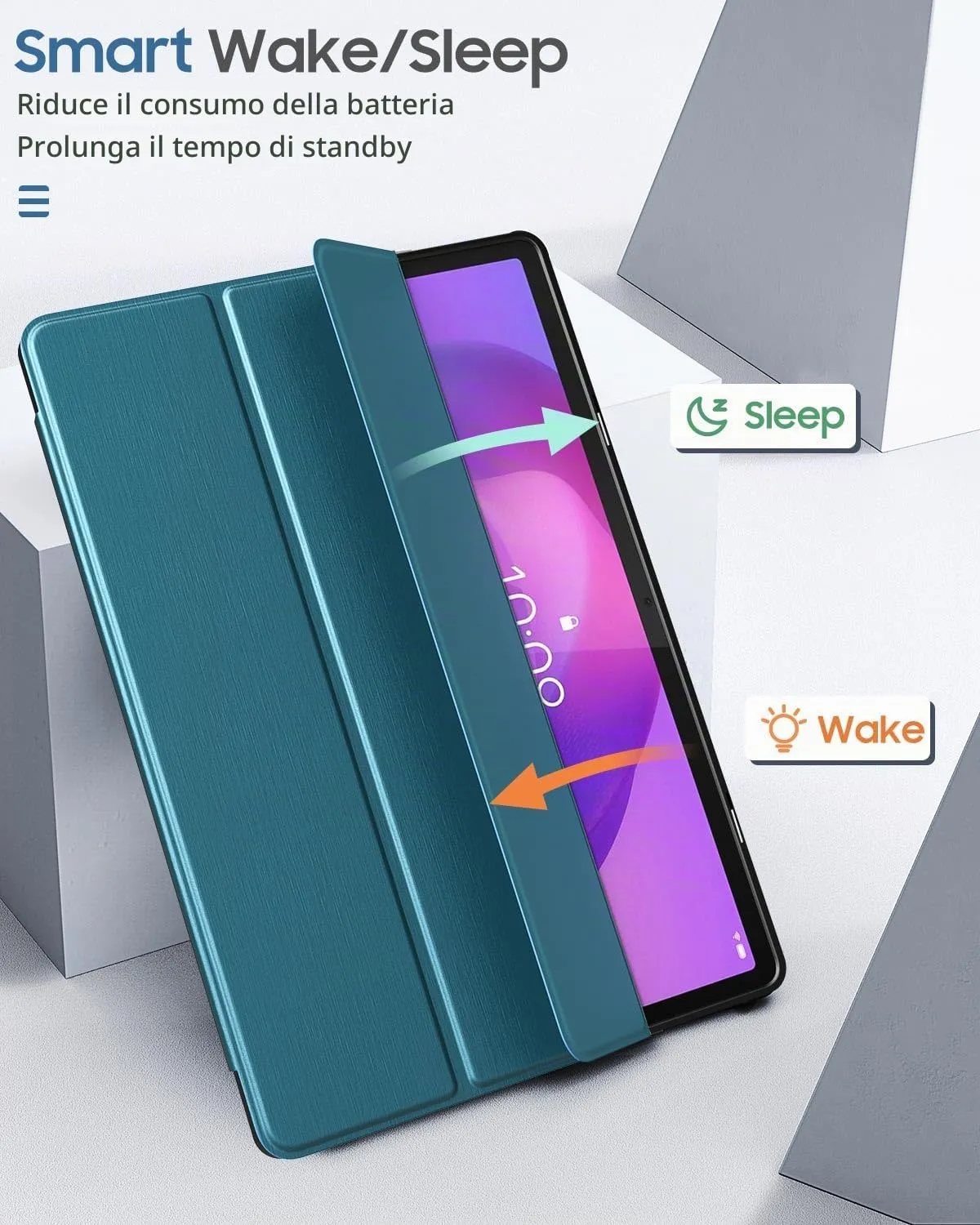 MoKo Cover per Lenovo Idea Tab Pro 12,7" 2025 con Porta Penna, Blu Francese - immagine 8