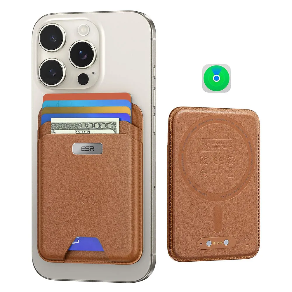 Portafoglio Magsafe, ESR, Classic Geo, Marrone - immagine 1