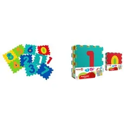 Tappeto gioco Puzzle Numeri 9 Pz (32x32cm) VITAMINA G 05095 - immagine 1