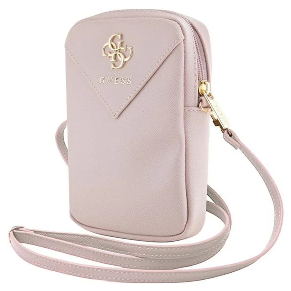 Borsa Universale per Telefono, Guess, Triangle 4G, Rosa - immagine 1