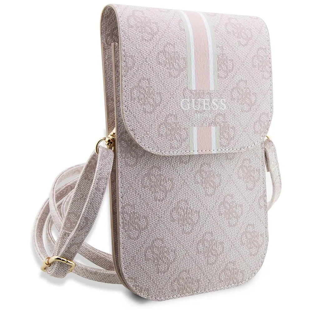 Borsa Universale per Telefono, Guess, 4G Stripes, Rosa - immagine 1