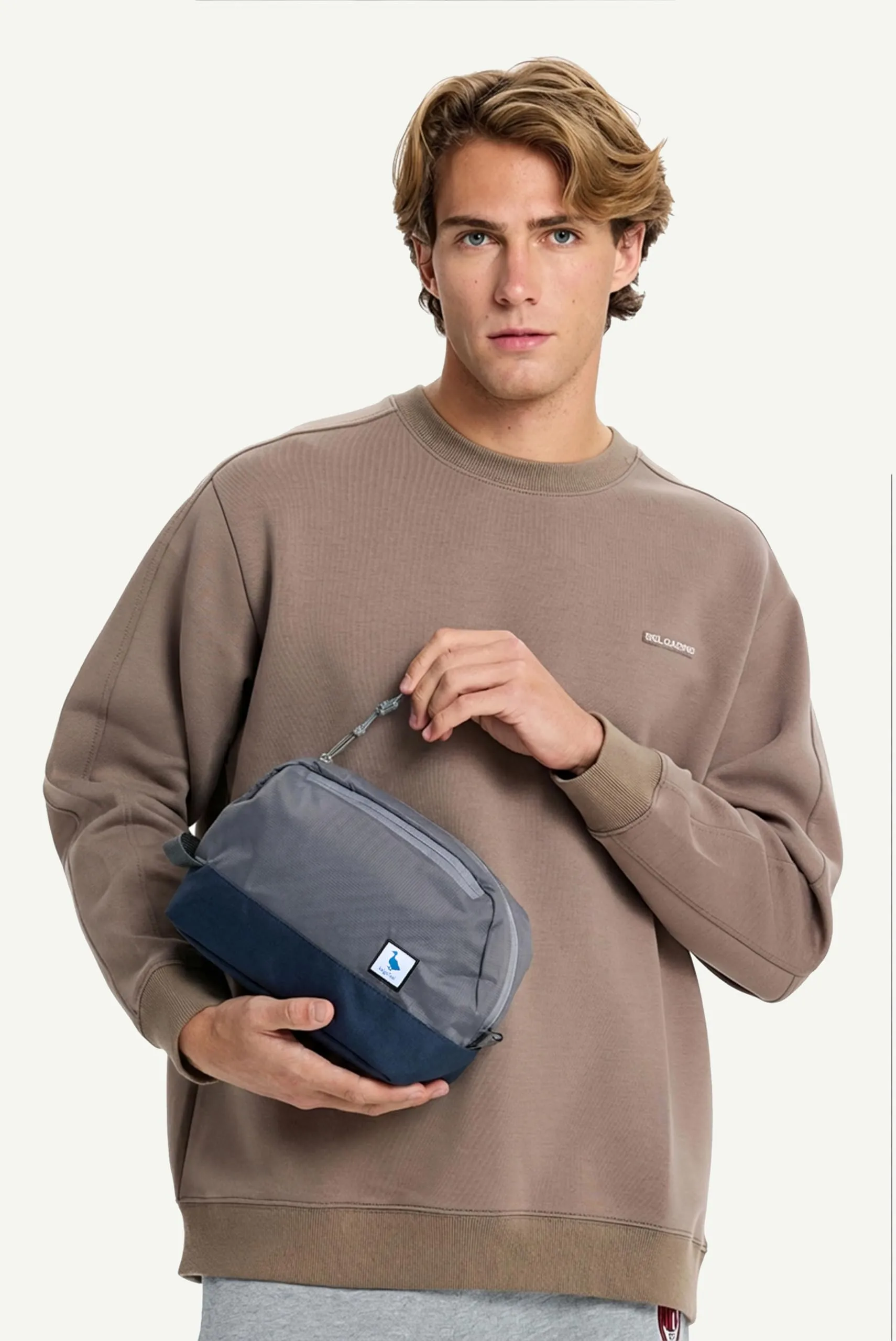Borsa da viaggio per articoli igienici 5L, borsa lavaggio compatta con scomparto umido/secco in TPU impermeabile - immagine 3
