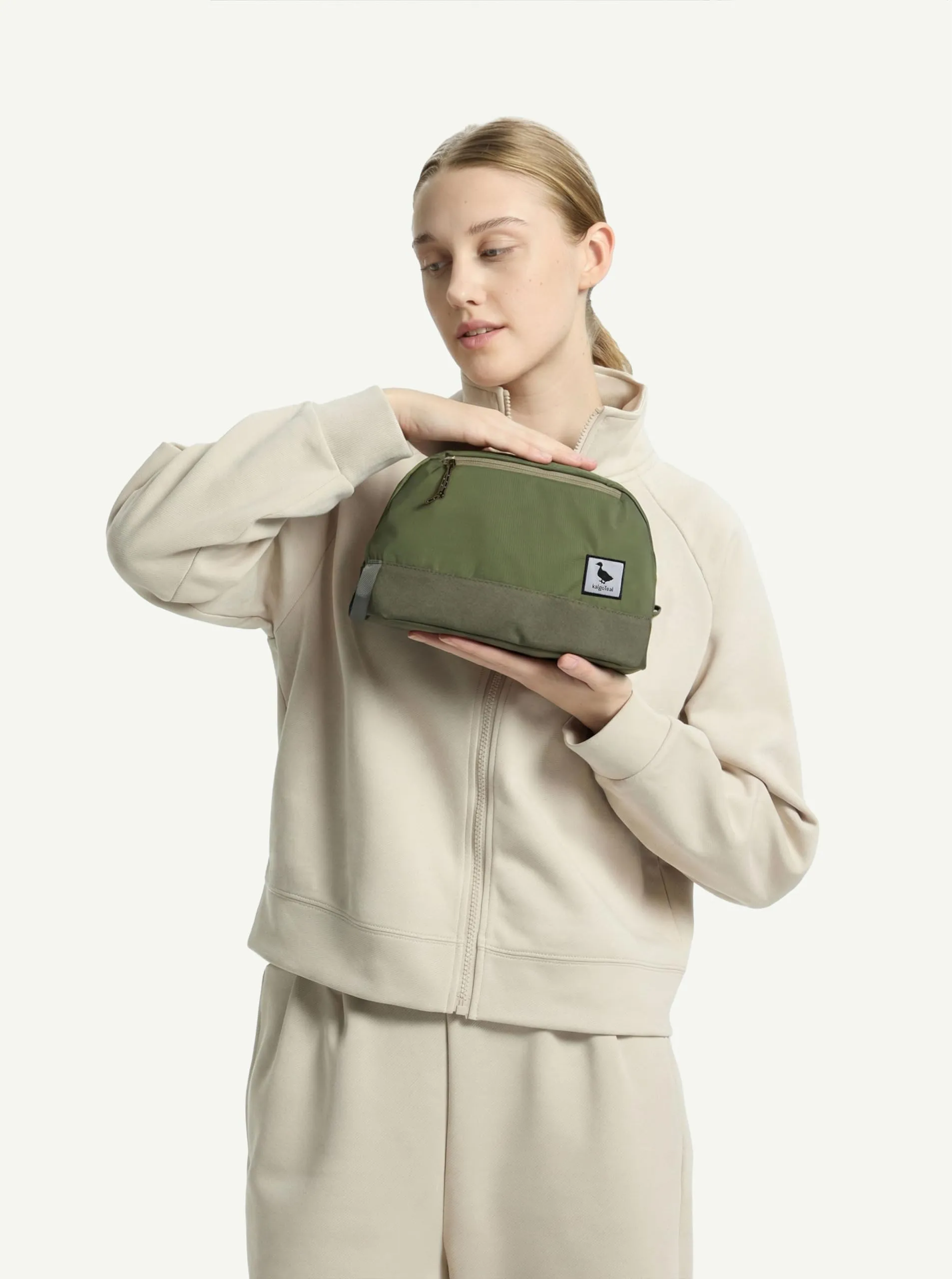 Borsa da viaggio per articoli igienici 5L, borsa lavaggio compatta con scomparto umido/secco in TPU impermeabile - immagine 3