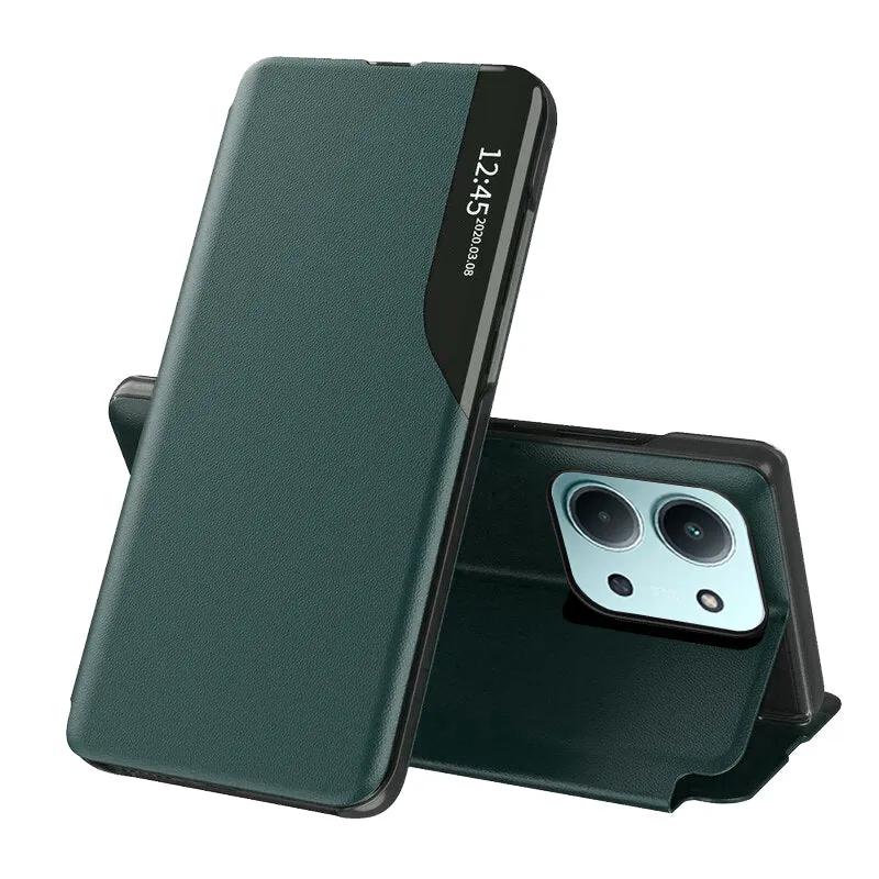Custodia per Xiaomi Poco C85 4G / Redmi 15C 5G / 15C 4G, Techsuit, eFold, Verde Scuro - immagine 1