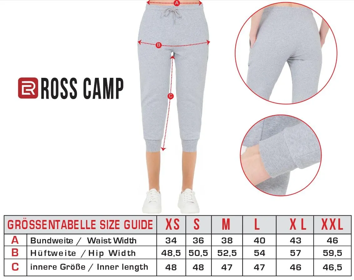ROSS CAMP Jogging Donna 3/4 Pantaloni Capri Sportivi - immagine 6