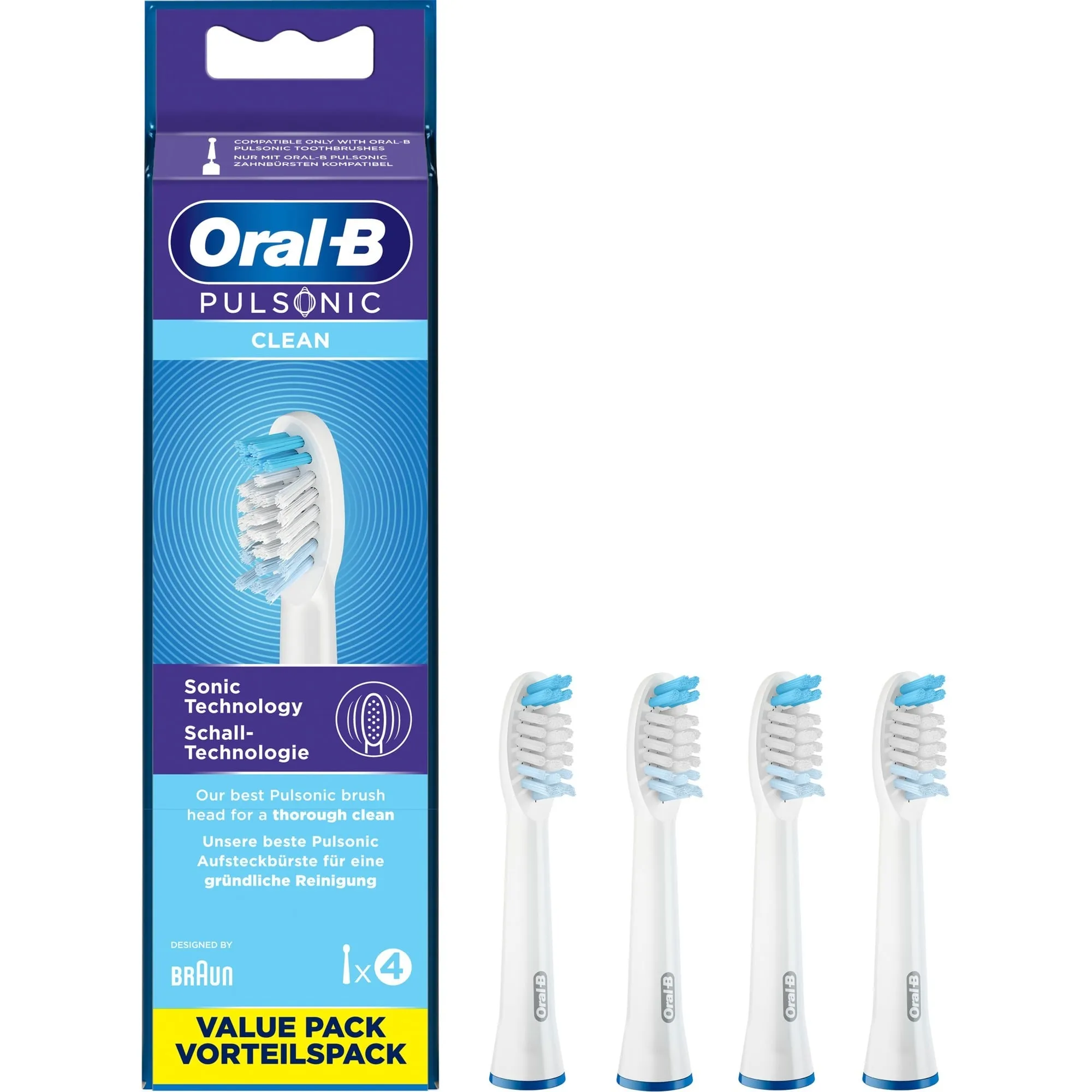 Pulsonic Clean 4 pz Bianco, Testina - immagine 1