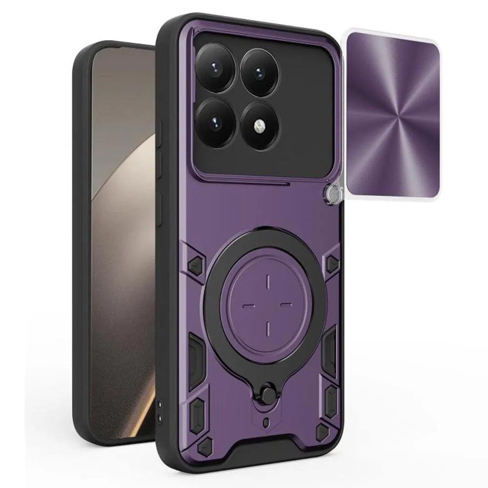 Custodia per Xiaomi 15T, Techsuit, CamGuard Pro, Viola - immagine 1