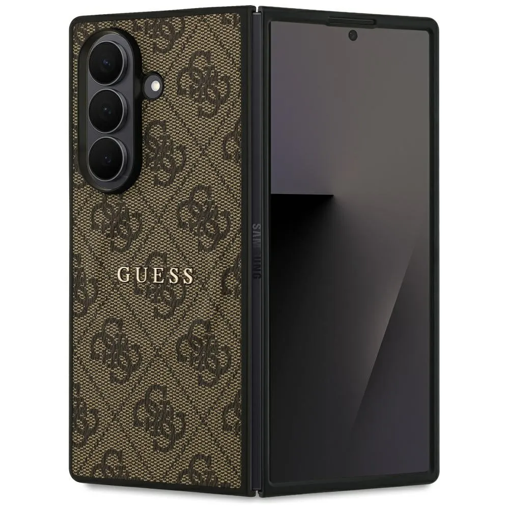 Custodia MagSafe per Samsung Galaxy Z Fold7 F966, Guess, 4G Classic, Marrone - immagine 1