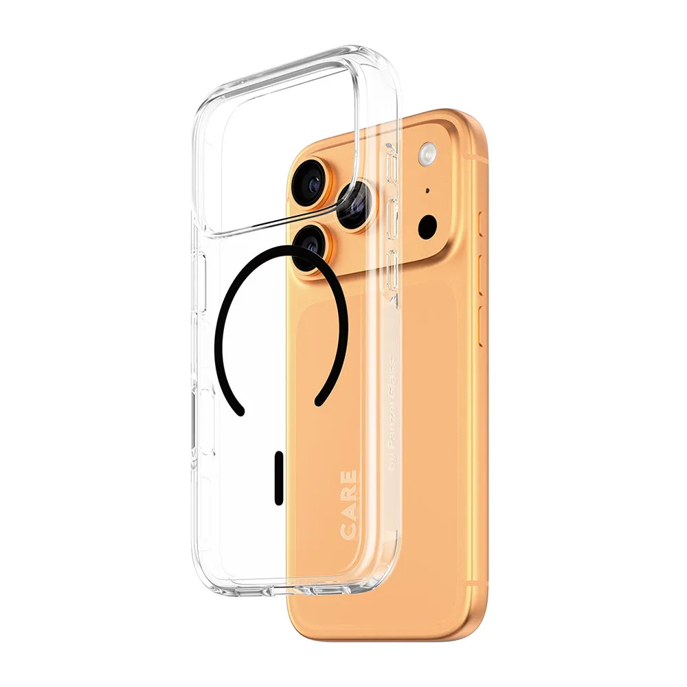 Custodia MagSafe per Apple iPhone 17 Pro, PanzerGlass, Care Urban Explorer, Trasparente Nera - immagine 1