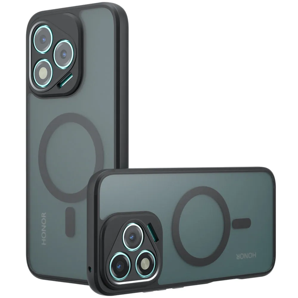 Custodia MagSafe per Honor Magic8 Lite, Techsuit, PureFrost, Nera Satinata - immagine 1