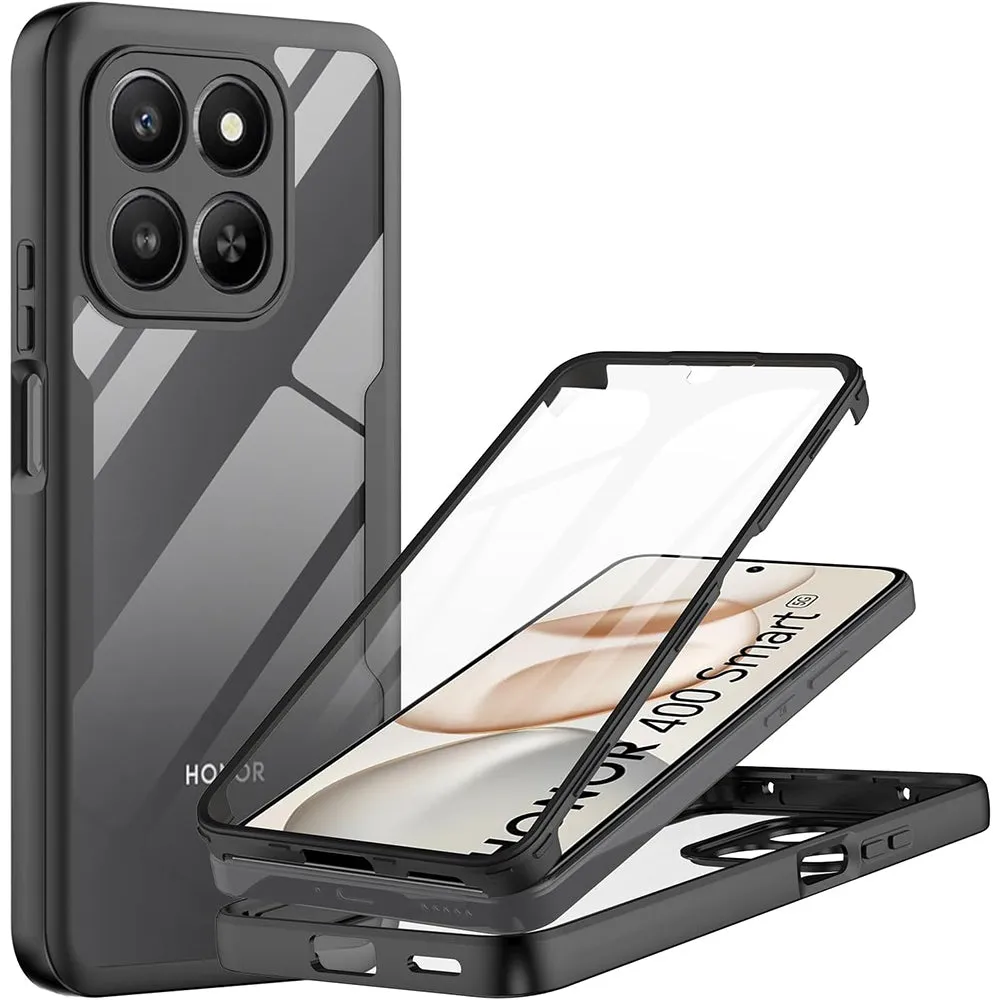 Custodia per Honor 400 Smart 4G / X7d 4G / 400 Smart 5G, Techsuit, ColorVerse 360, Nera - immagine 1