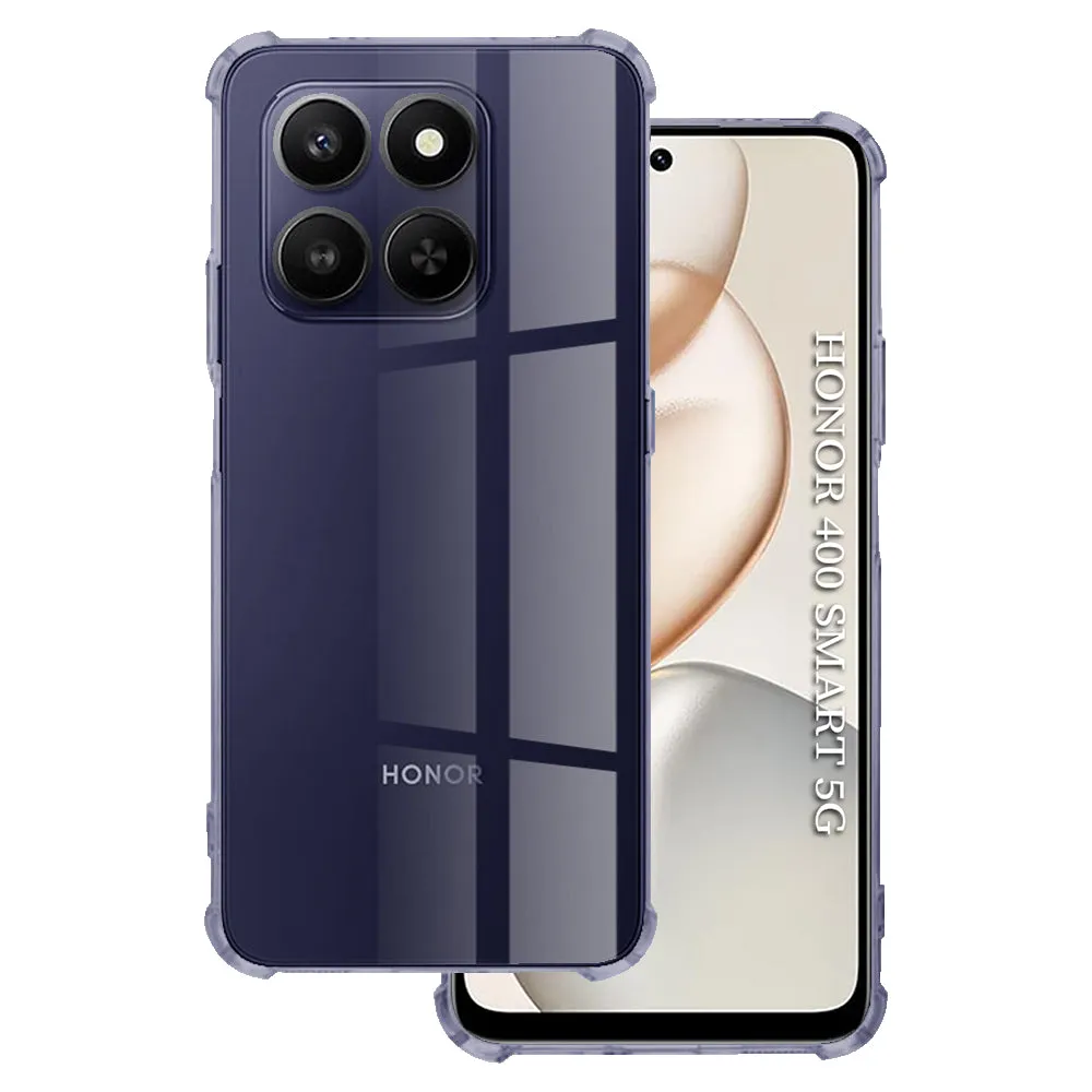 Custodia per Honor 400 Smart 4G / X7d 4G / 400 Smart 5G, Techsuit, Shockproof Clear, Fumé - immagine 1