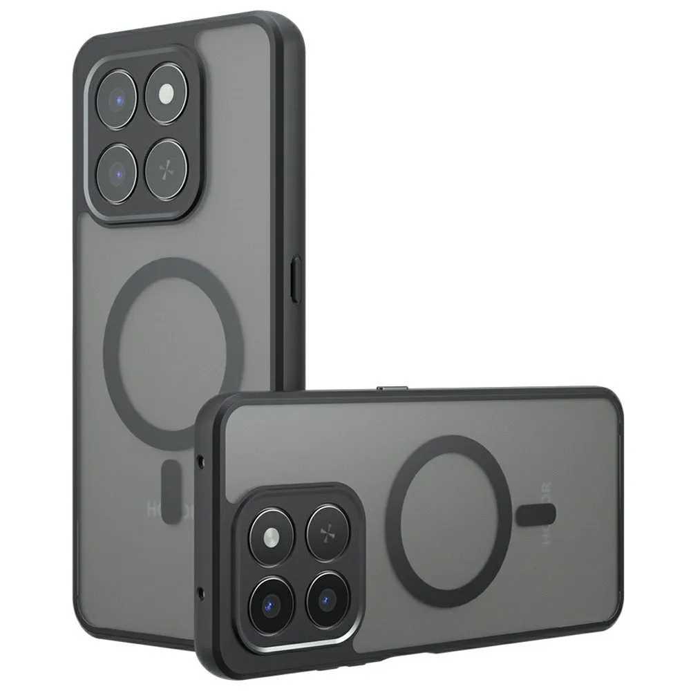 Custodia MagSafe per Honor 400 Smart 4G / X7d 4G / 400 Smart 5G, Techsuit, PureFrost, Nera Satinata - immagine 1