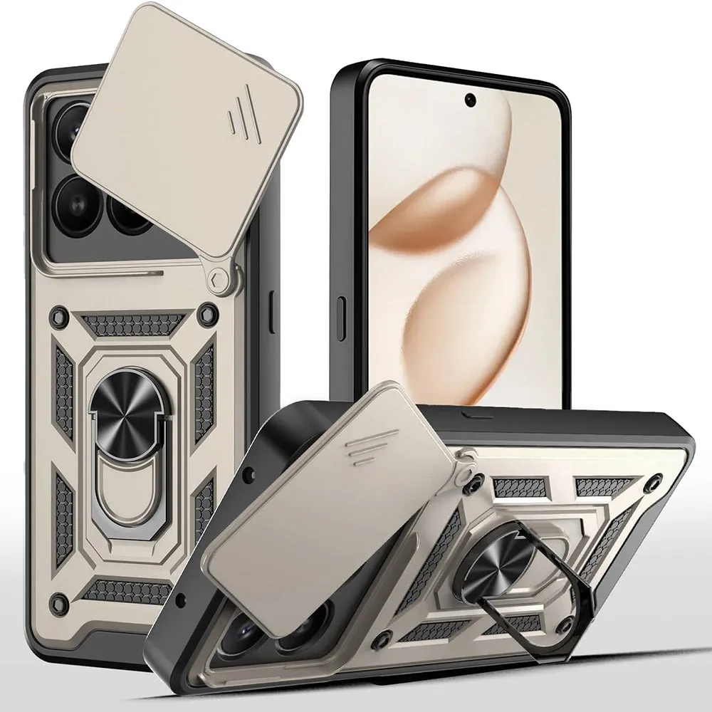 Custodia per Honor 400 Smart 4G / X7d 4G / 400 Smart 5G, Techsuit, CamShield, Dorata - immagine 1