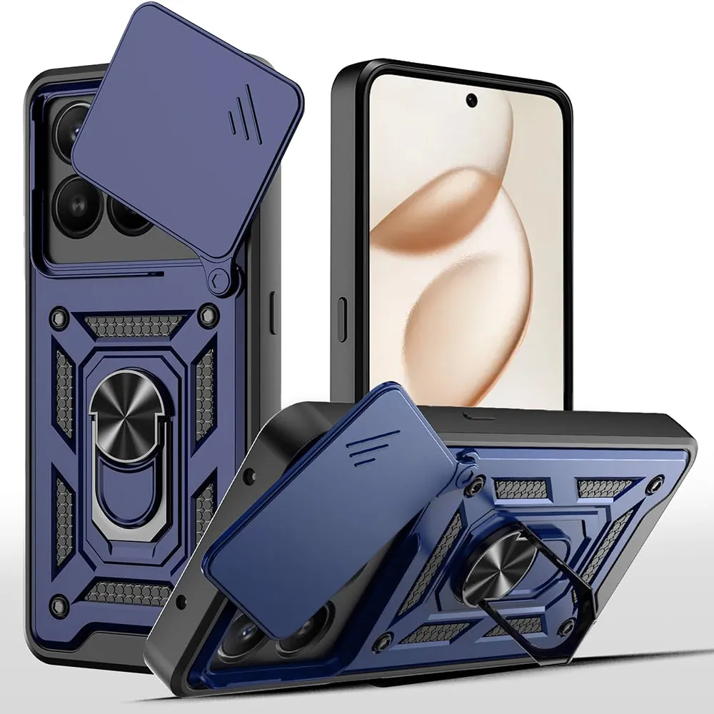 Custodia per Honor 400 Smart 4G / X7d 4G / 400 Smart 5G, Techsuit, CamShield, Blu - immagine 1