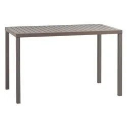 Tavolo impilabile polipropilene CUBE 120 x 70 Fisso Tortora (120x70x75,5cm) 47659 10 000 - immagine 1
