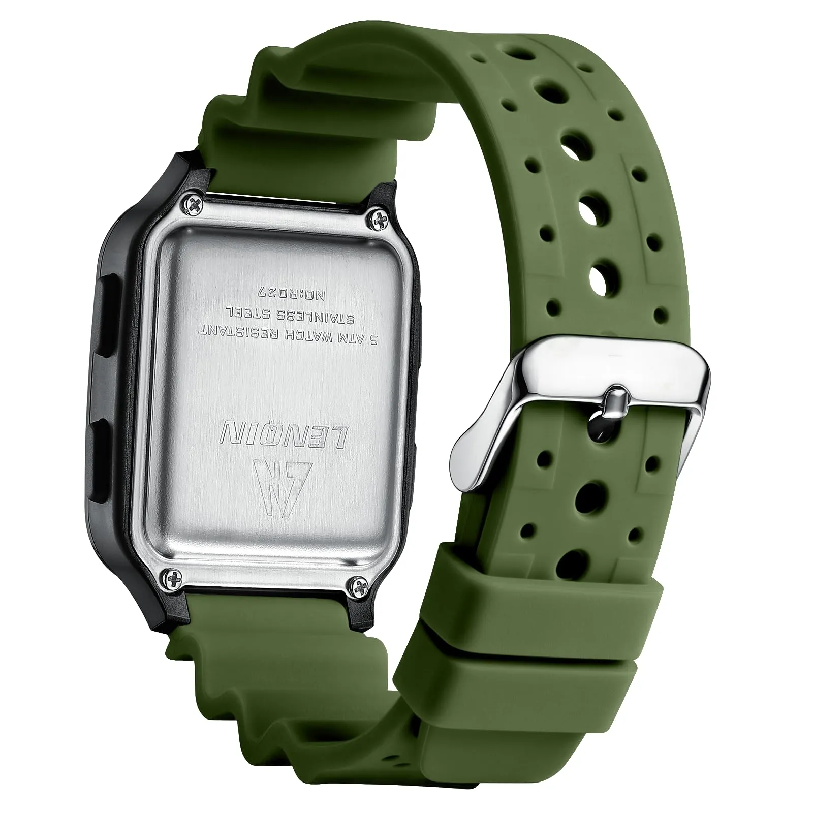 LN LENQIN Orologio Uomo Digitale Impermeabile Sportivo LED Cronometro - immagine 2