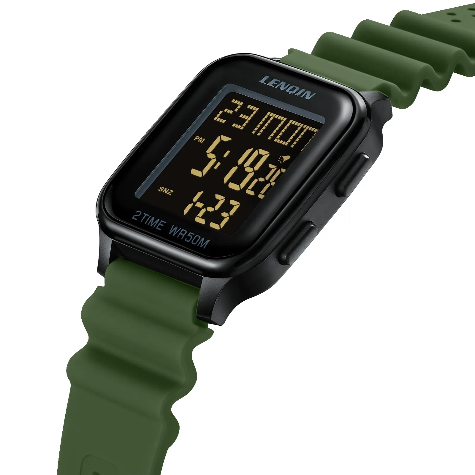LN LENQIN Orologio Uomo Digitale Impermeabile Sportivo LED Cronometro - immagine 3