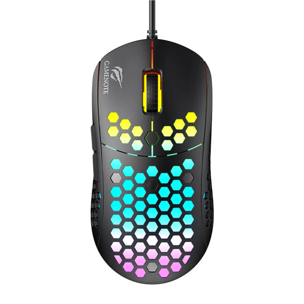 Mouse Gaming Cablato USB HAVIT MS1032, RGB, 800DPI - 6400DPI, Nero - immagine 1