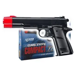 Pistola giocattolo Compact Gas 15 Colpi 6 mm (22cm) AIR SOFT 2840 - immagine 1