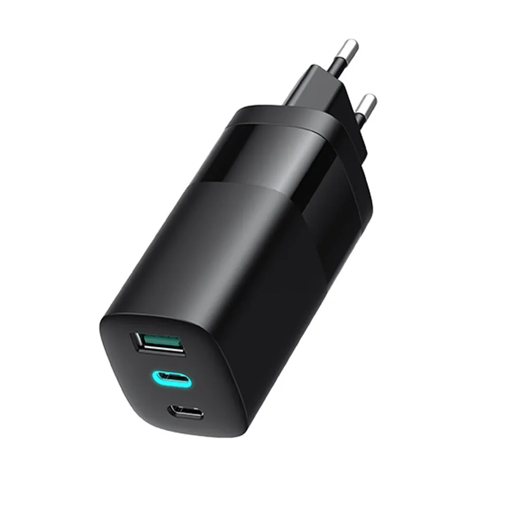 Caricabatterie Rete HAVIT UC10, 65W, 3A, 1 x USB-A - 2 x USB-C, Nero - immagine 1