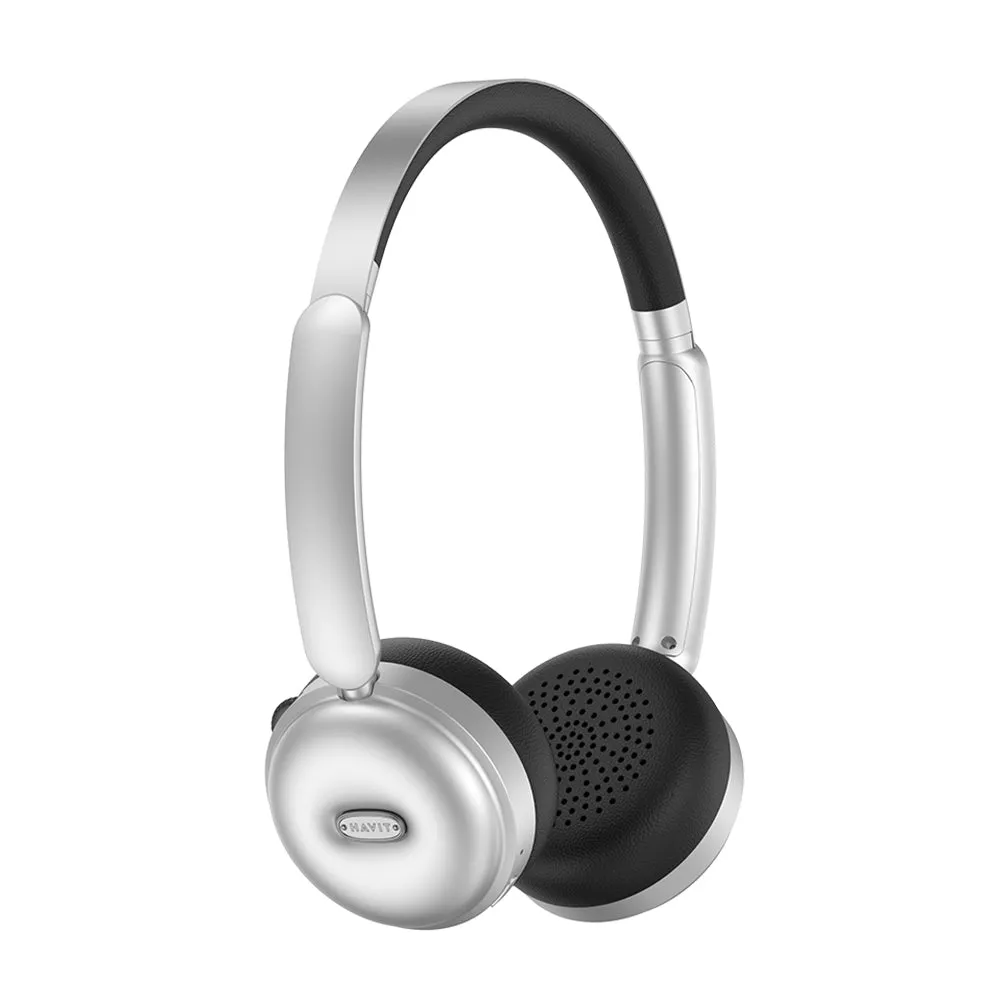 Auricolare Bluetooth HAVIT H616BT, A2DP, Argento Nero - immagine 1
