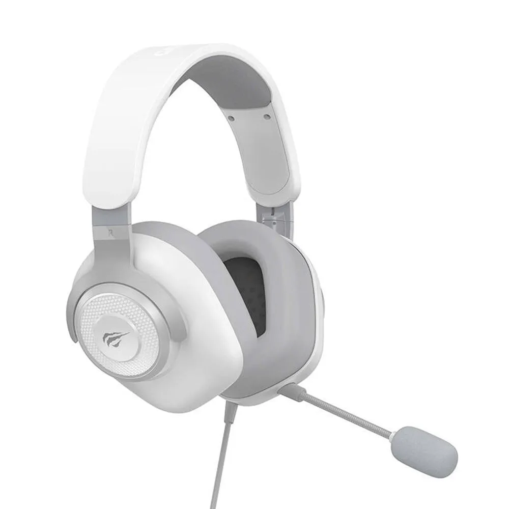 Cuffie Gaming 3.5mm HAVIT H2230d, 1.8m, Bianche - immagine 1