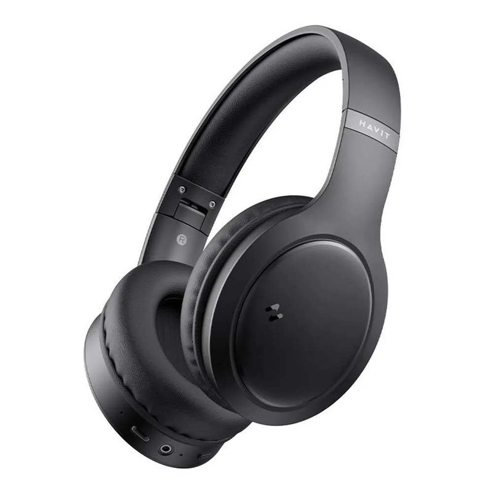 Auricolare Bluetooth HAVIT H633BT, Multipoint, A2DP, Nero - immagine 1