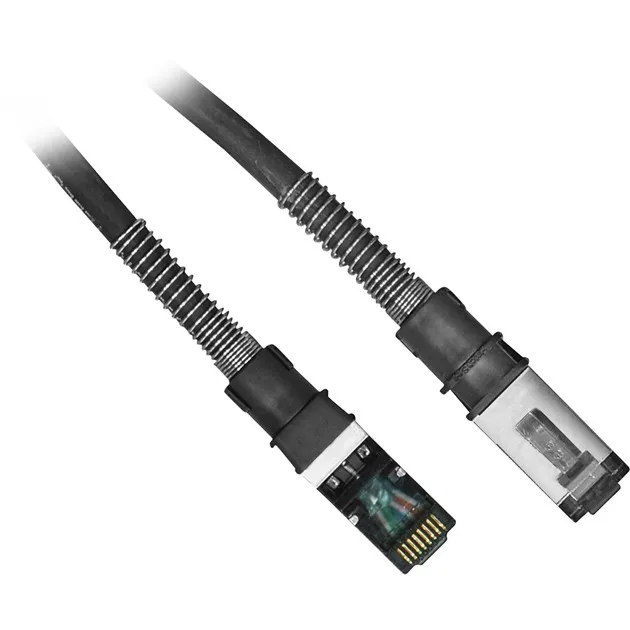 PK-PCI6-F-8 cavo di rete Nero 2,4 m Cat6a U/FTP (STP) - immagine 1
