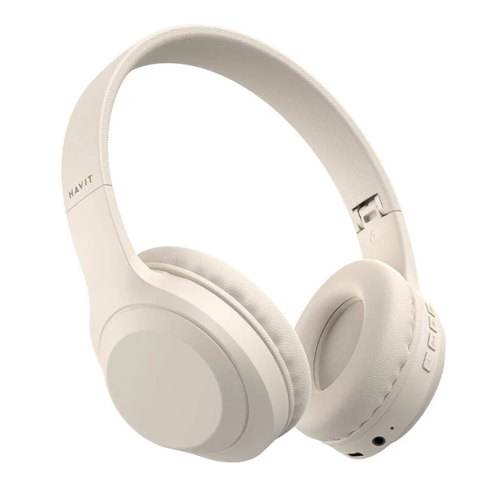 Auricolare Bluetooth HAVIT H628BT, A2DP, Beige - immagine 1