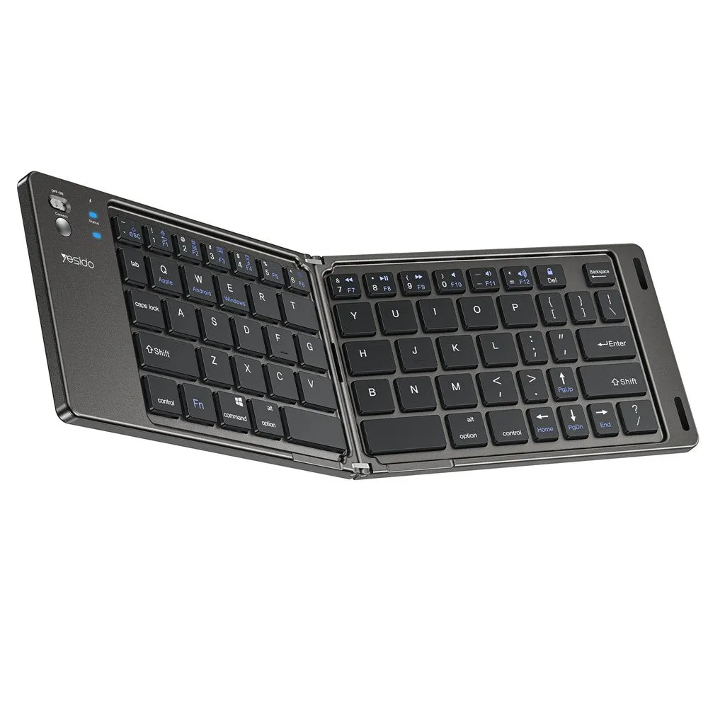 Tastiera Pieghevole Bluetooth Yesido KB27, Nera - immagine 1