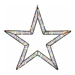 Stella (H50 cm) (1pz) 190 luci - MICROLED Blu, Verde, Giallo e Rosso 405983 - immagine 1