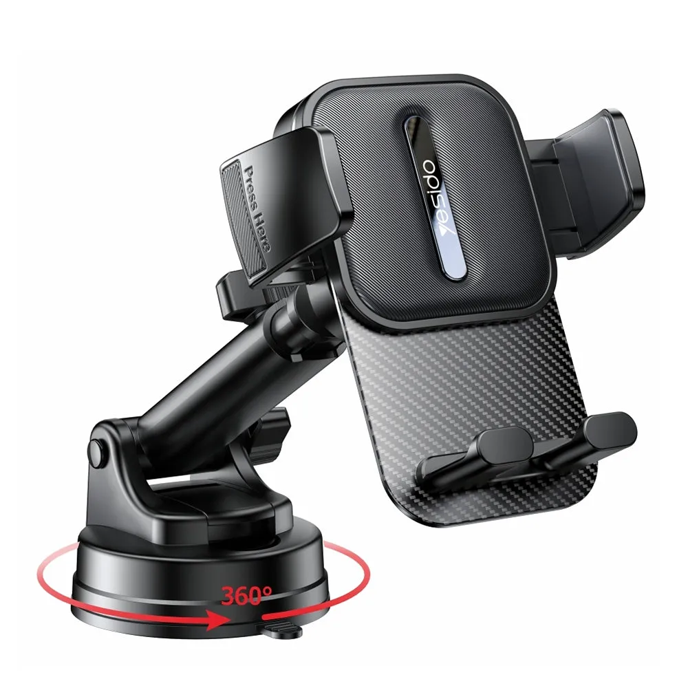 Supporto Auto Yesido C174, 4inch - 6.7inch, Nero - immagine 1
