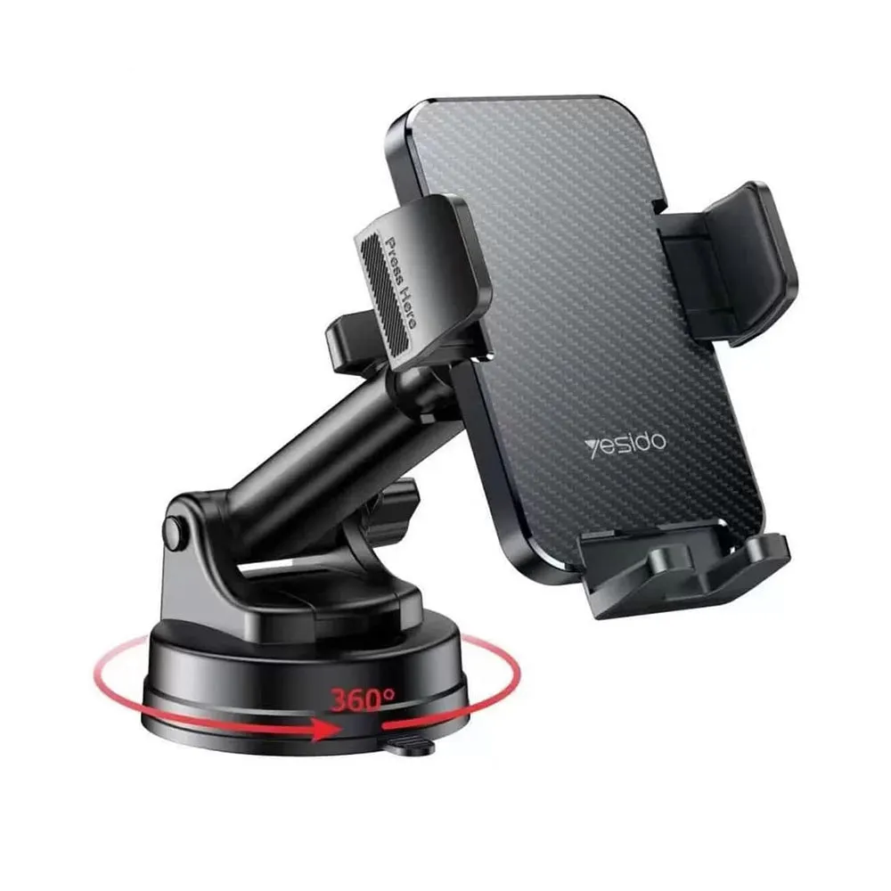 Supporto Auto Yesido C173, 4.7inch - 7.2inch, Nero - immagine 1