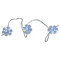 Filo Trasparente 50 luci - NANOLED Bianco freddo (5 + 0,5 mt) Fiocchi di neve Luce fissa CHRISTMAS IP20 D1400 - immagine 1