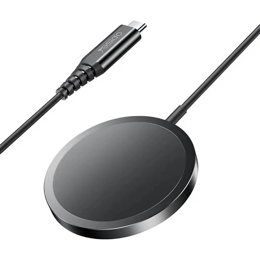 Caricabatterie Wireless Yesido DS21, 15W, 1.67A, Nero - immagine 1