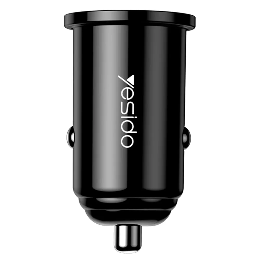 Caricabatterie Auto Yesido Y38, 18W, 3A, 1 x USB-A, Nero - immagine 1