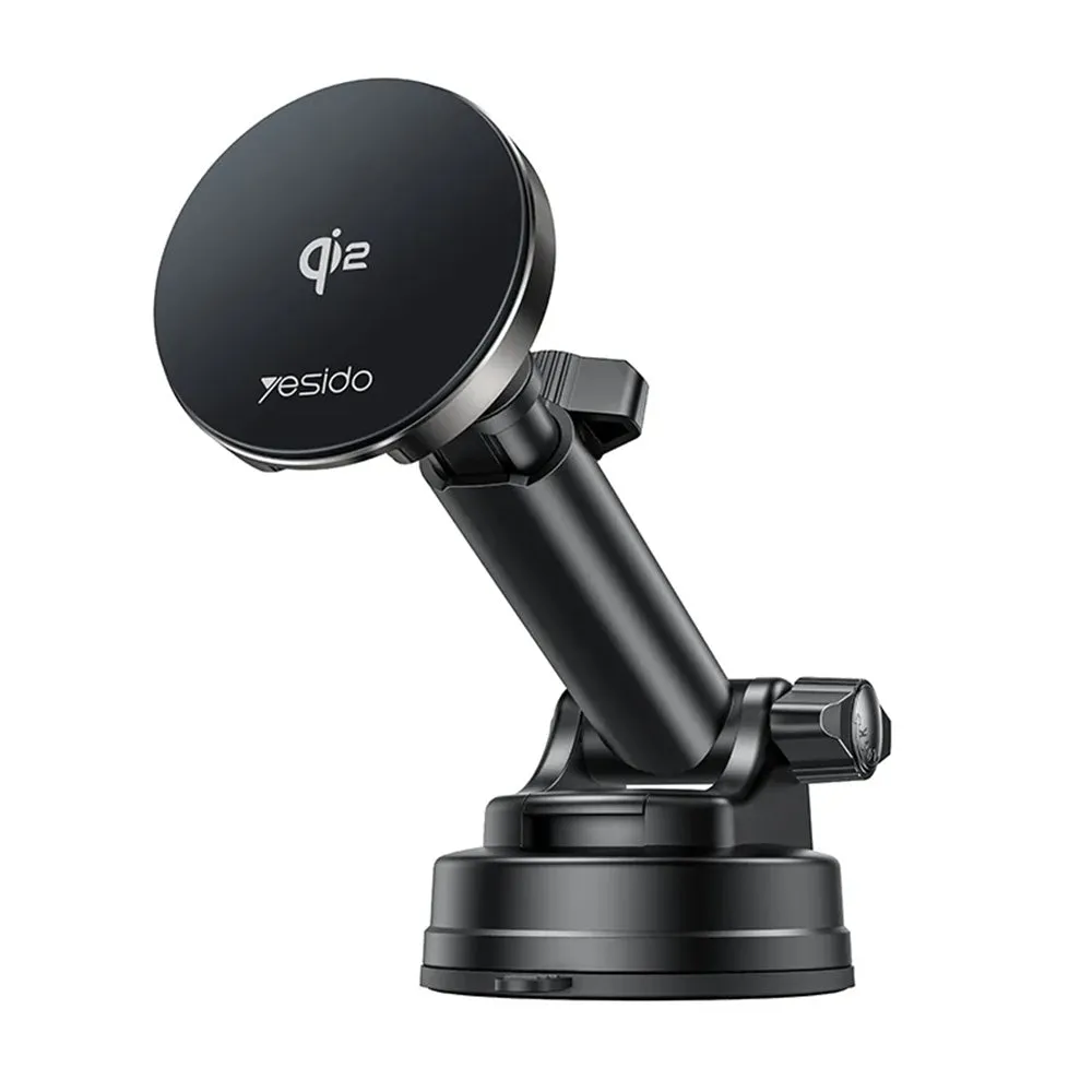 Caricabatterie Auto Wireless Yesido DS30, 15W, 1.67A, Nero - immagine 1