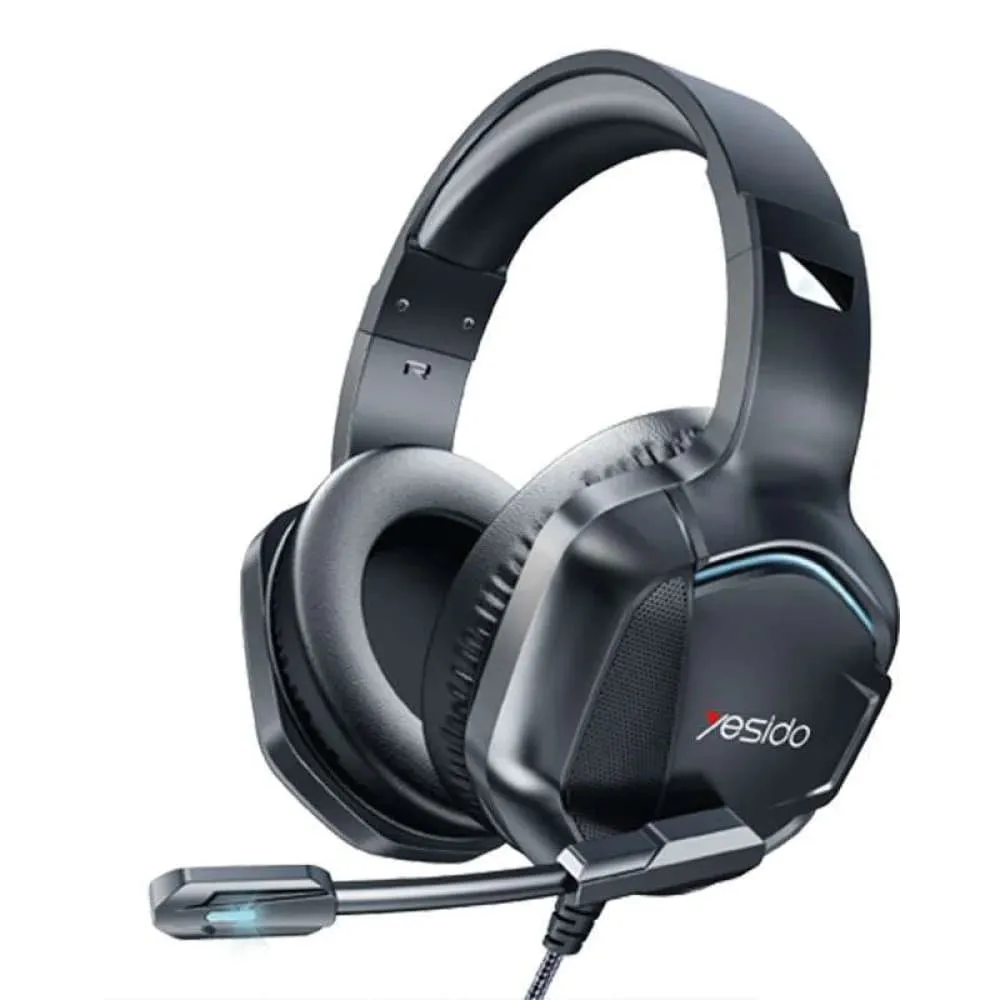Cuffie Gaming 3.5mm Yesido EK01, RGB, 1.2m, Nere - immagine 1