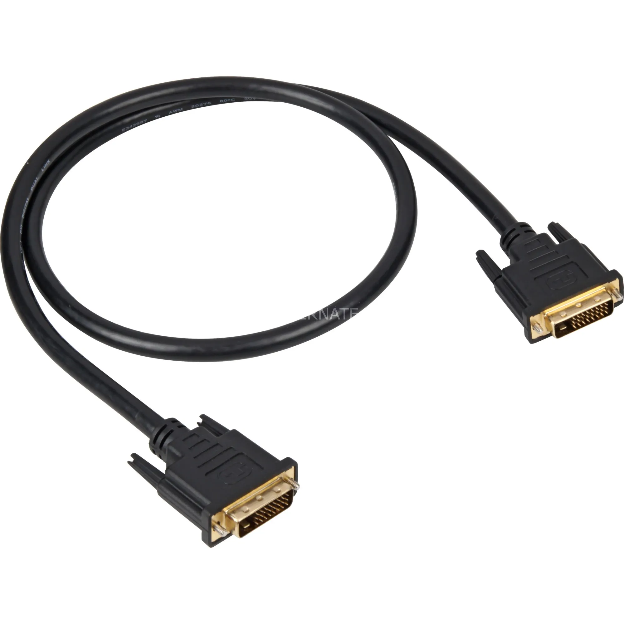 DVI-D/DVI-D (24+1), 1 m cavo DVI Nero - immagine 1