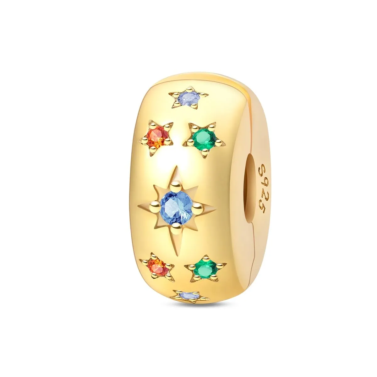 QIKAOLA Ciondolo Bead Charm Perline in argento sterling S925 per bracciali e collane europee per donne - immagine 1