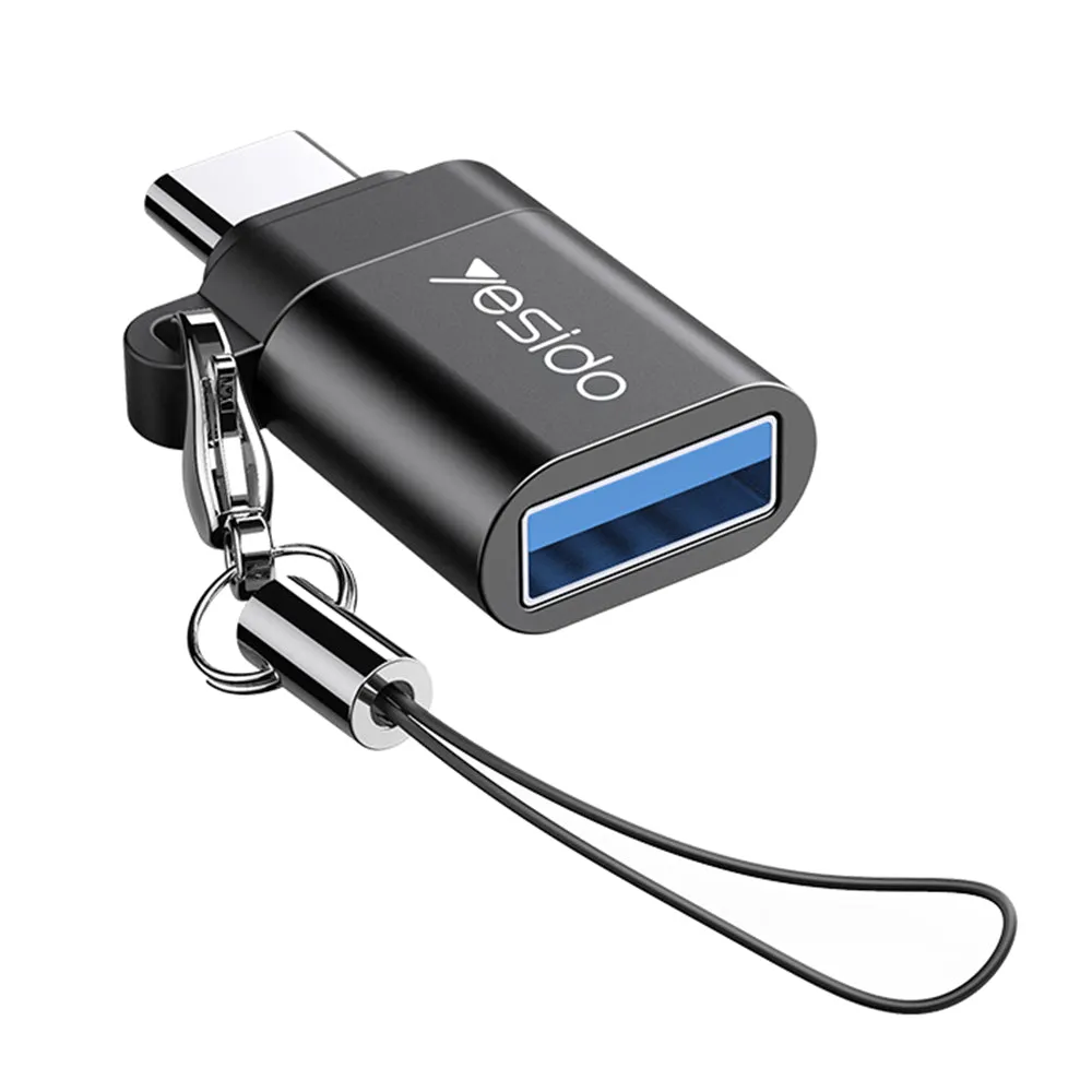Adattatore OTG USB-C - USB-A Yesido GS06, Nero - immagine 1