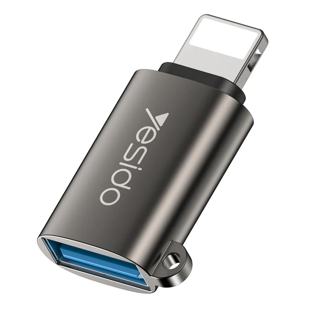 Adattatore OTG Lightning - USB-A Yesido GS14, Nero - immagine 1