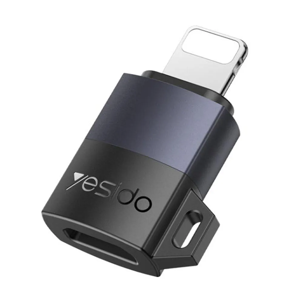 Adattatore Dati e Ricarica USB-C - Lightning Yesido GS27, Grigio - immagine 1