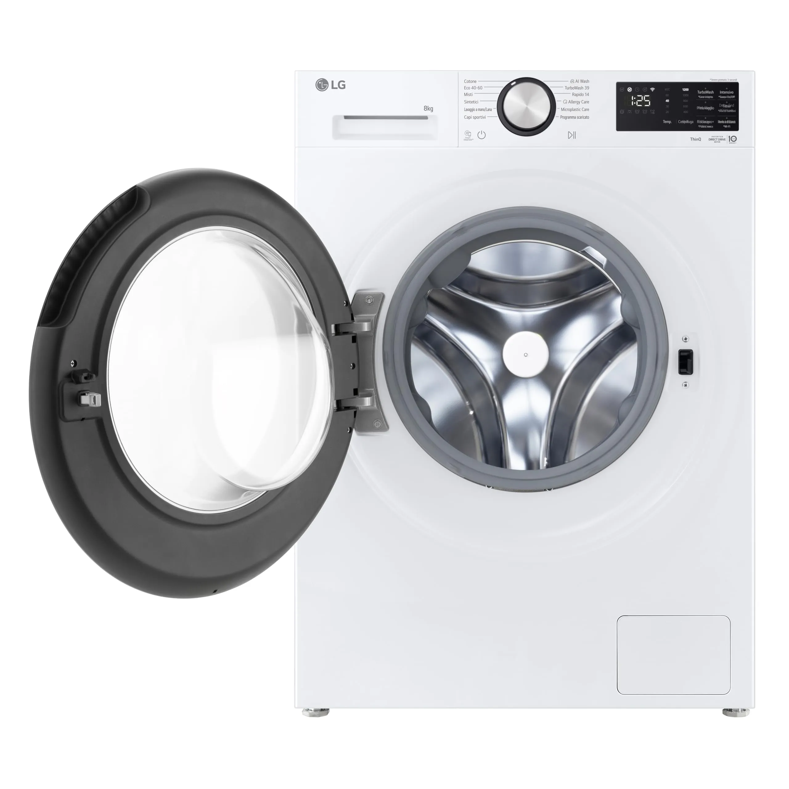 LG F2NX50S8TLC Lavatrice Slim 8kg Classe A -30%, 1200 Giri, Serie X5, Wi-Fi - immagine 15