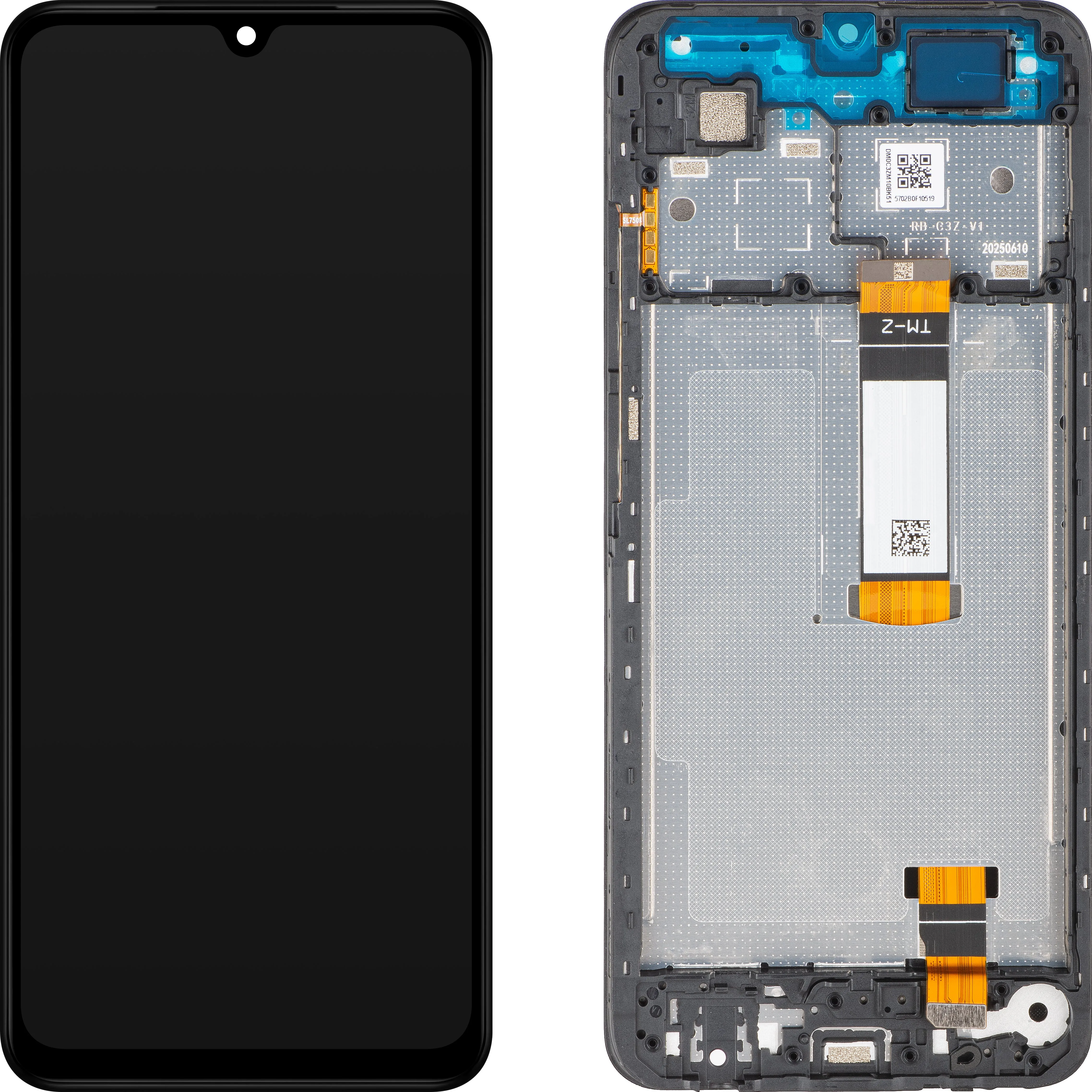 Display con Touchscreen Xiaomi Poco C71 / Redmi A5 4G, con Cornice, Versione Long Flex, Nero, Service Pack 56000100C3Z00 - immagine 1