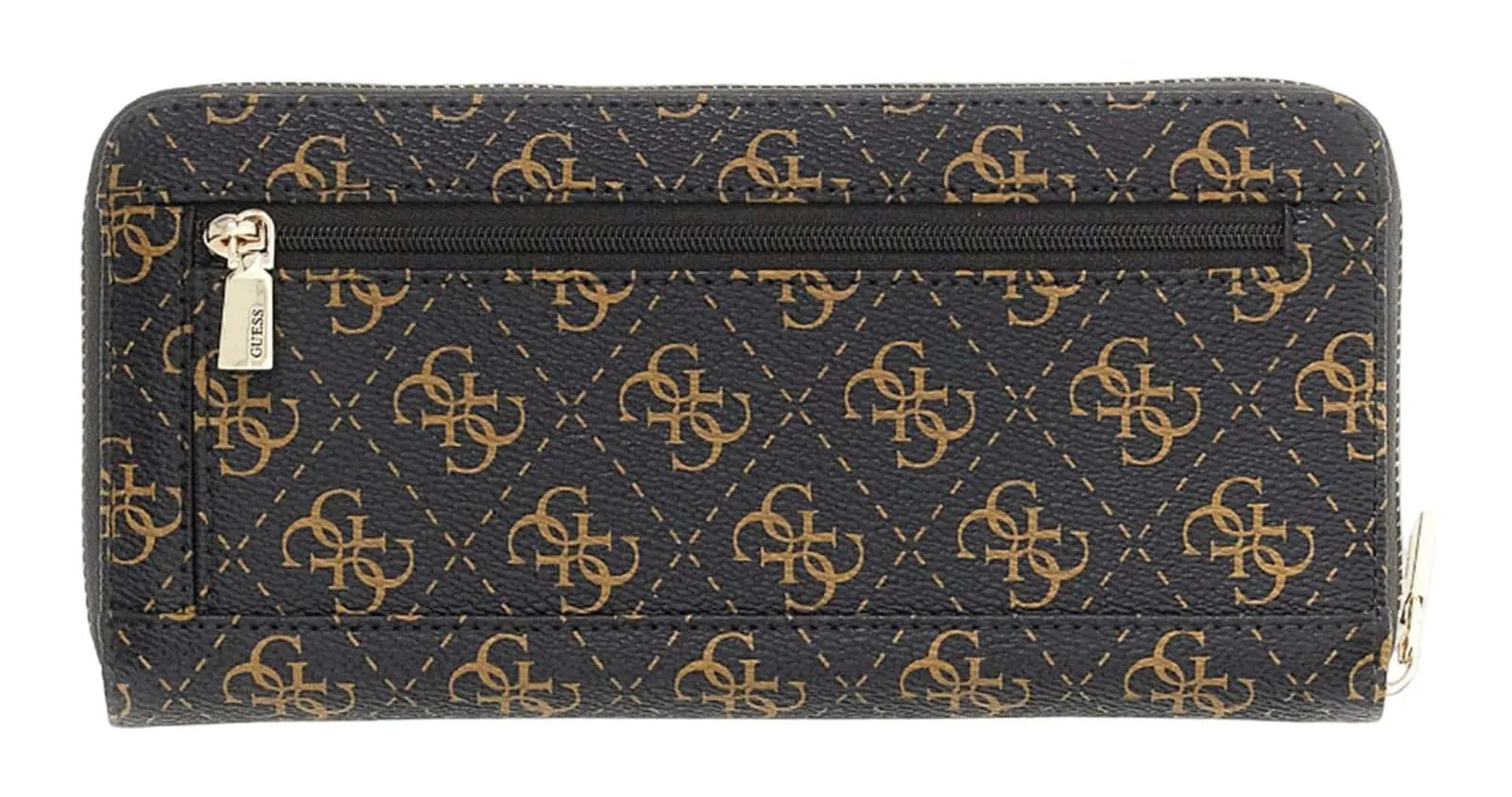 GUESS portafoglio Laurel II SLG Large Zip Around Wallet Brown Logo marrone scuro - immagine 3