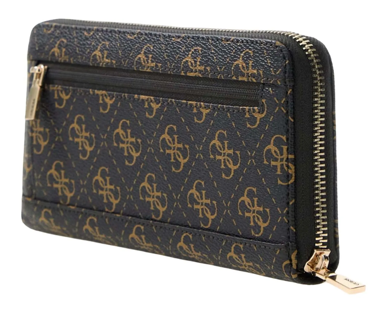 GUESS portafoglio Laurel II SLG Large Zip Around Wallet Brown Logo marrone scuro - immagine 4